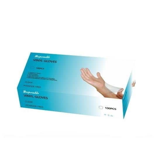 ComFort - Handschoen vinyl ongepoederd wit (maat XL, 100 stuks)