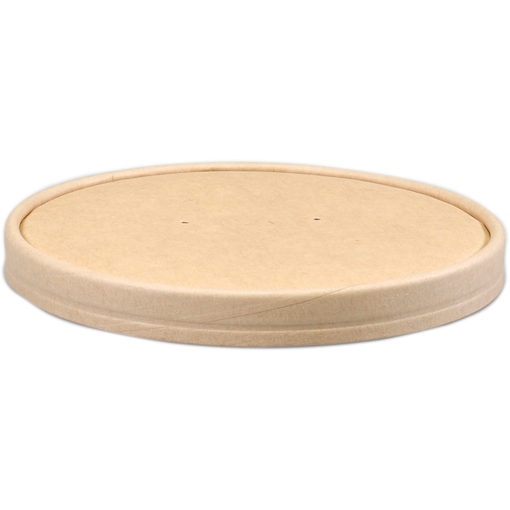 DEPA® Deksel, Kraft/PE, Ø150mm, beige, 300 stuks