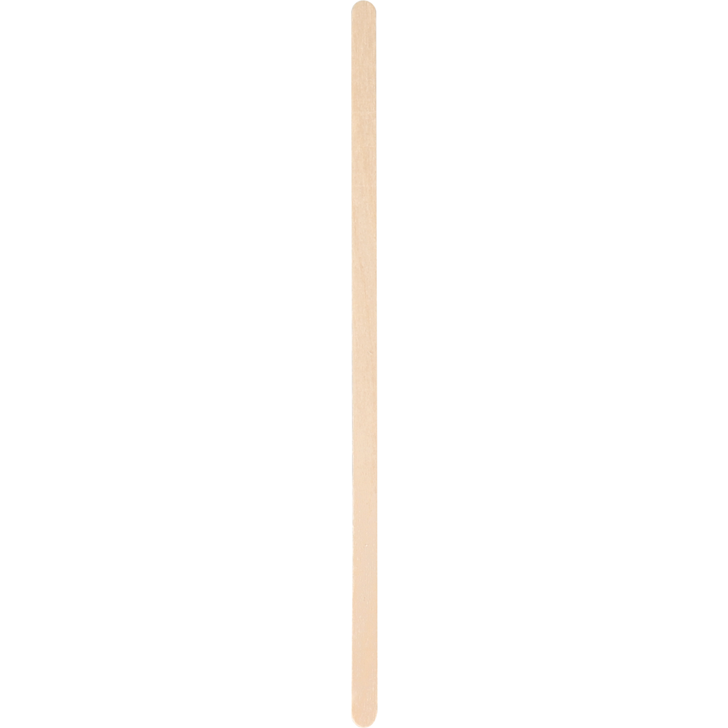 Roerstaafje hout 14cm, 1000 stuks