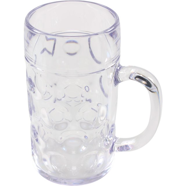 Glas, bierglas, onbreekbaar, reusable, sAN, 150 mm, transparant (6 stuks)