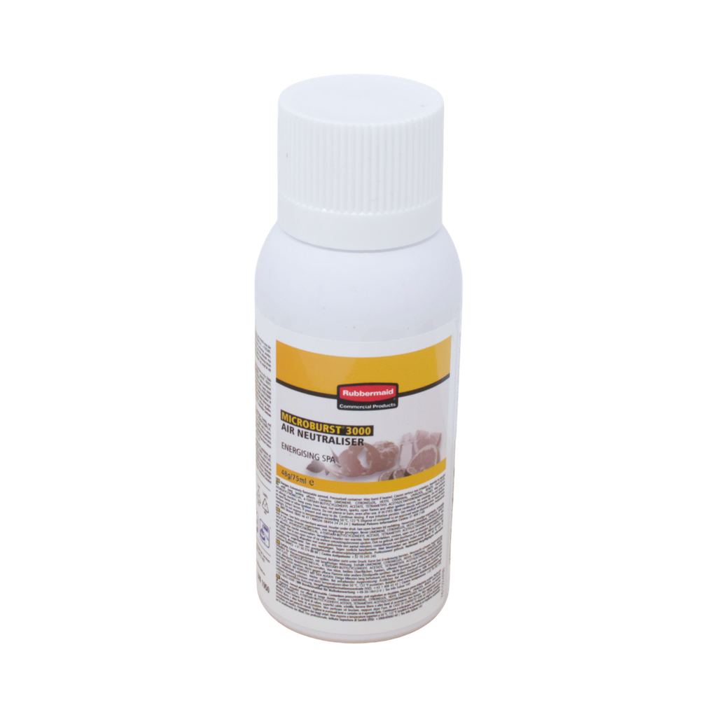 Microburst 3000-navulling Energising Spa 12x75ml, Rubbermaid