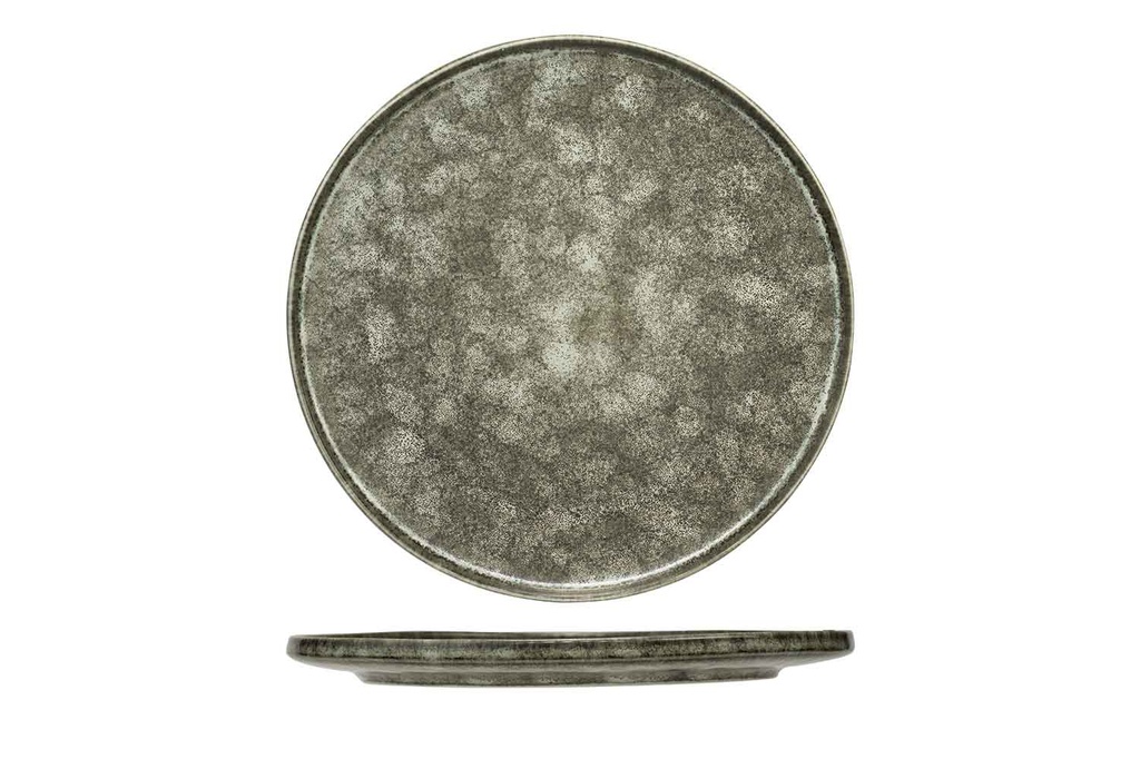 ISTRA DESSERTBORD GRIJS-GROEN D17CM