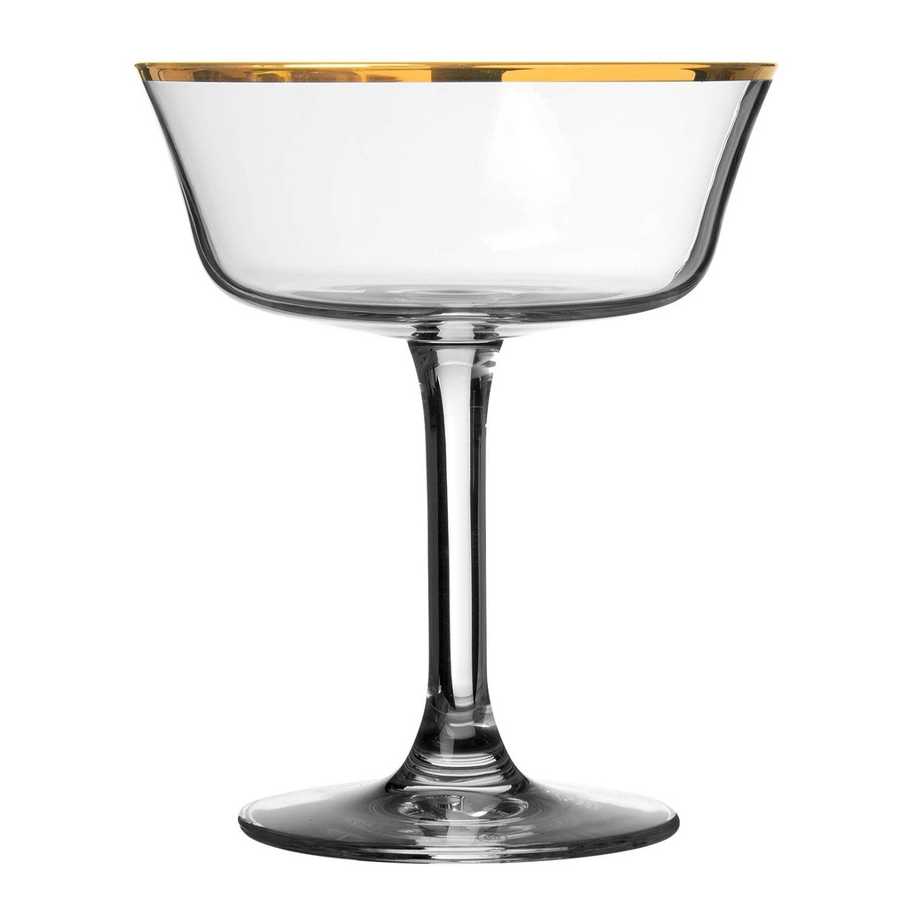 Urban Bar - Longdrinkglas Retro Fizzio gouden rand (26 cl)