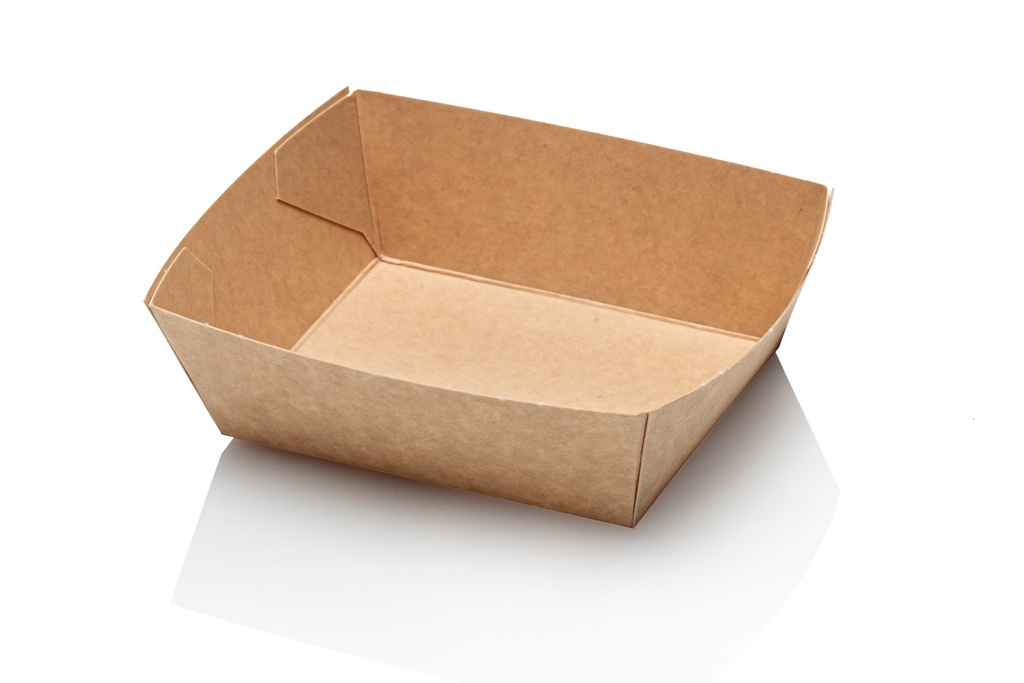 Snackbakje A7 kraft bruin 5x100st