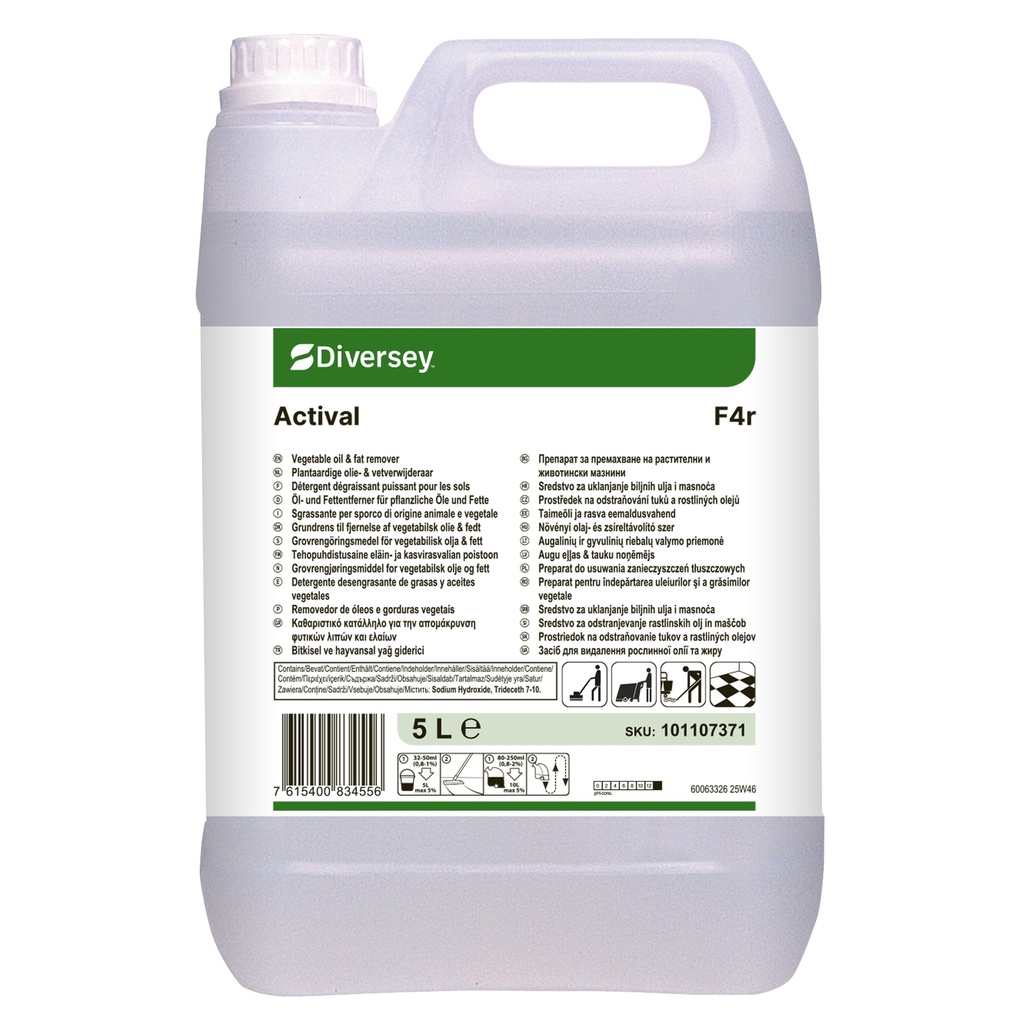 Diversey - Vloerreiniger Actival F4r (2 x 5 l)
