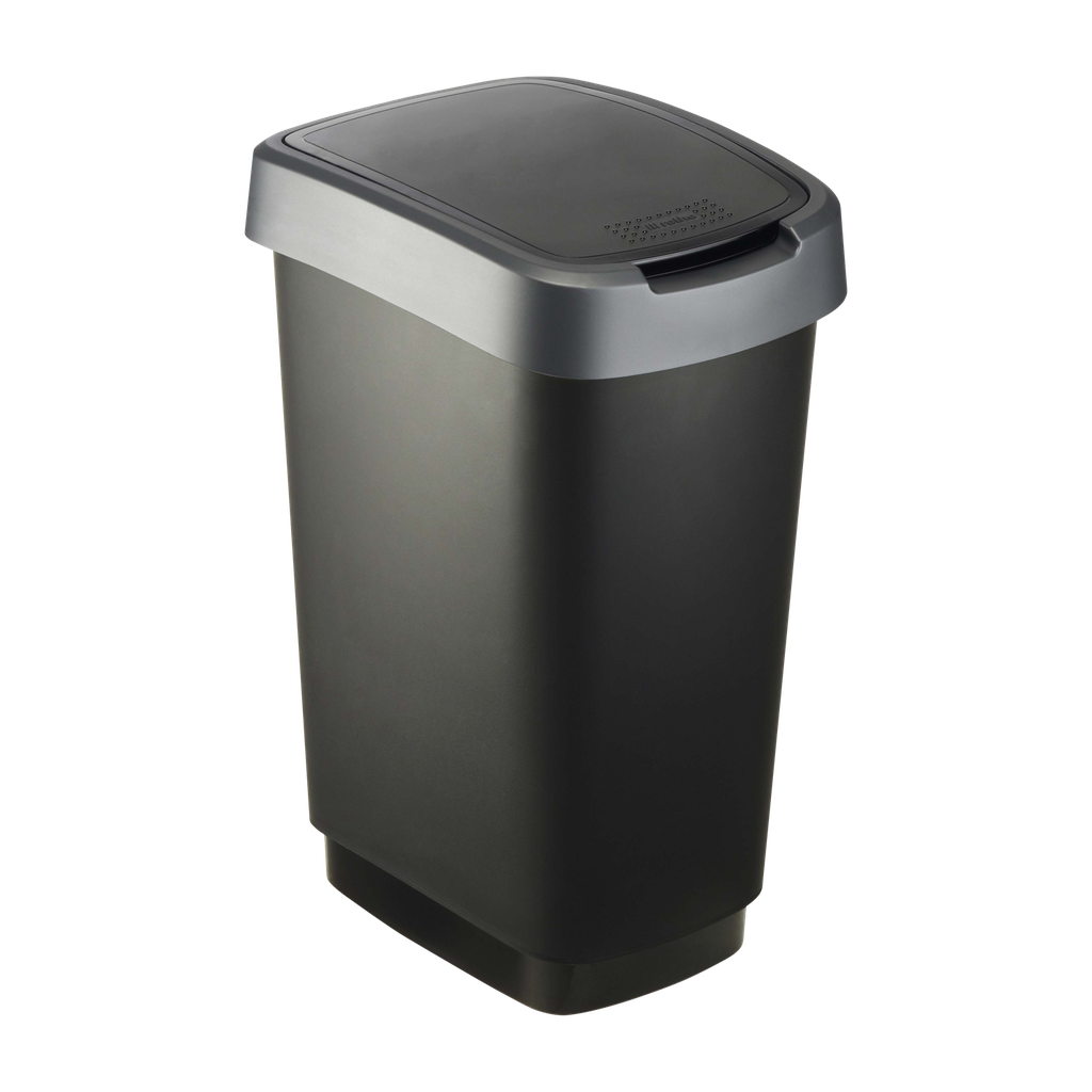 Afvalbak Twist 33 x 25 x 48 cm 25 l Zilver (1 stuk)