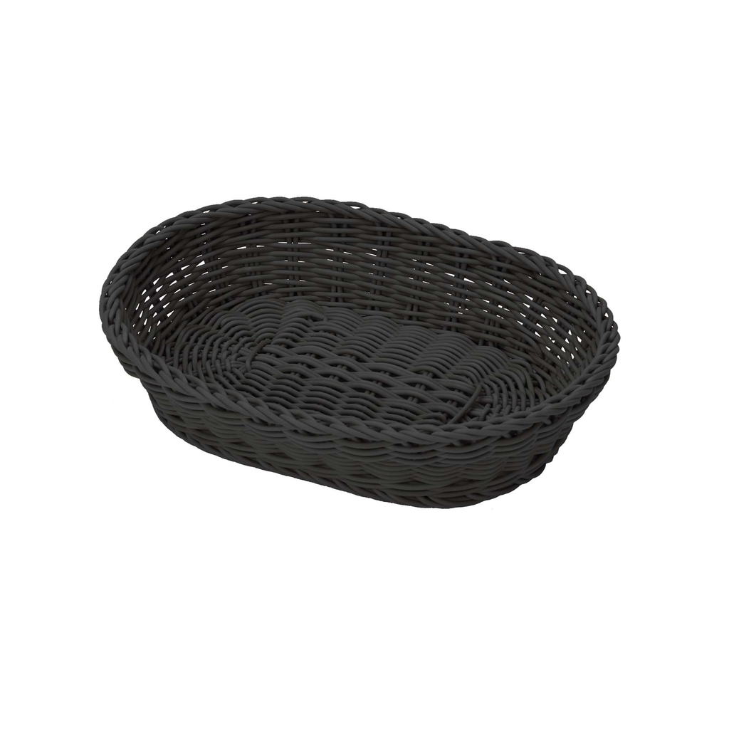 Mand 32 x 23 x 7 cm Zwart (3 stuks)