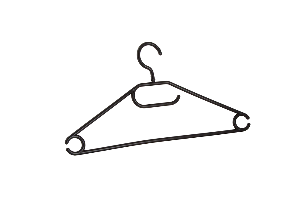 Kledinghanger 44,5 cm Zwart (10 stuks)