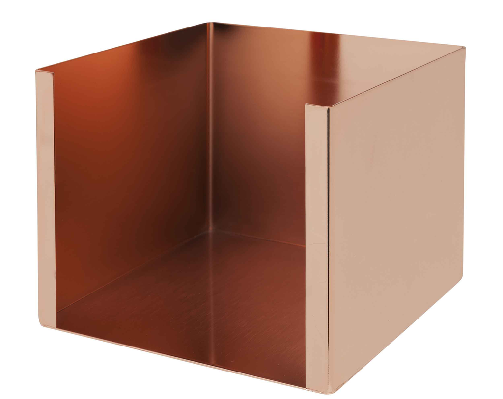 Servethouder 14 x 14 x 11 cm Koper (1 stuk)
