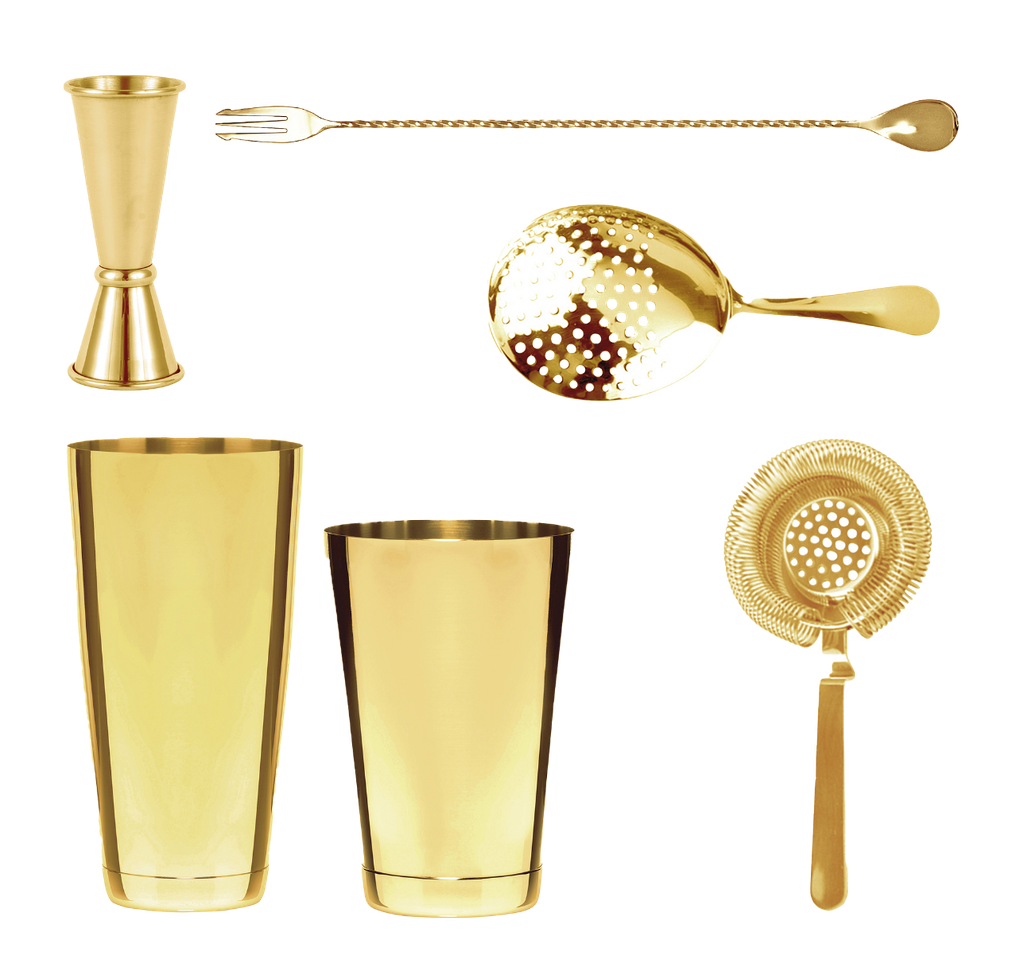 Cocktailbox 80 cl Goud (5 stuks)