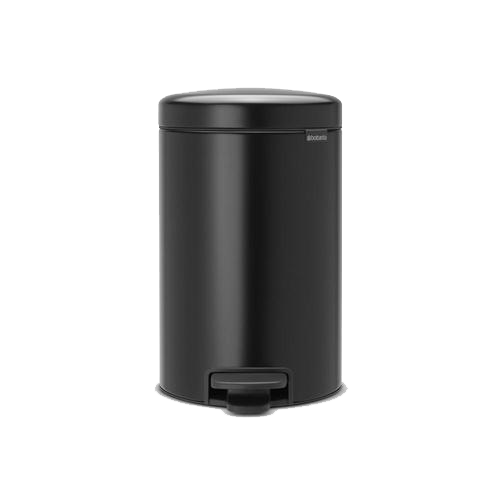 Pedaalemmer Newicon 12 l Zwart (1 stuk)