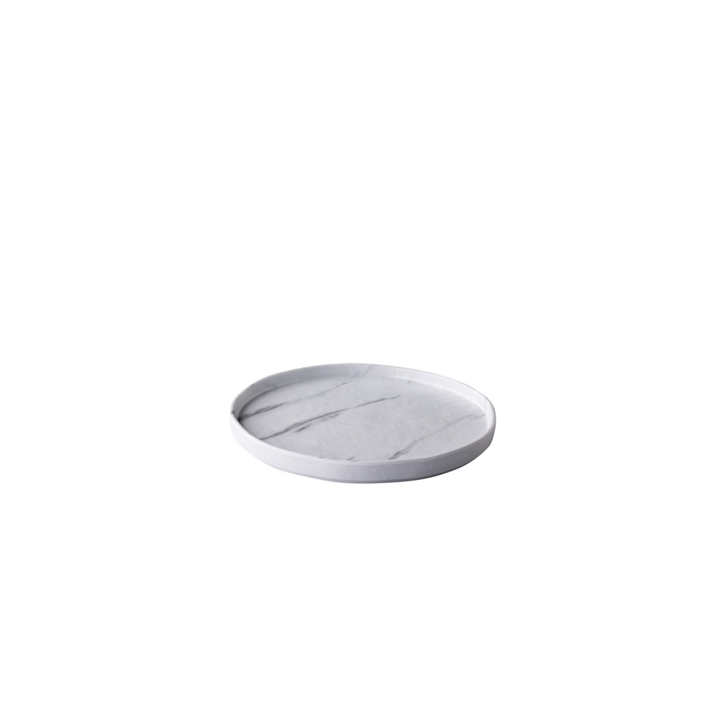 Plate stackable marble 21 cm (12 stuks)