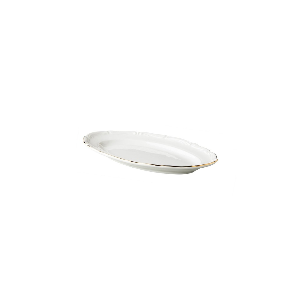Maria Theresa gold oval plate 26 cm (4 stuks)