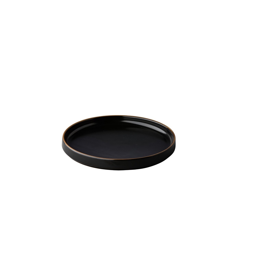 Plate Japan black 20cm (6 stuks)