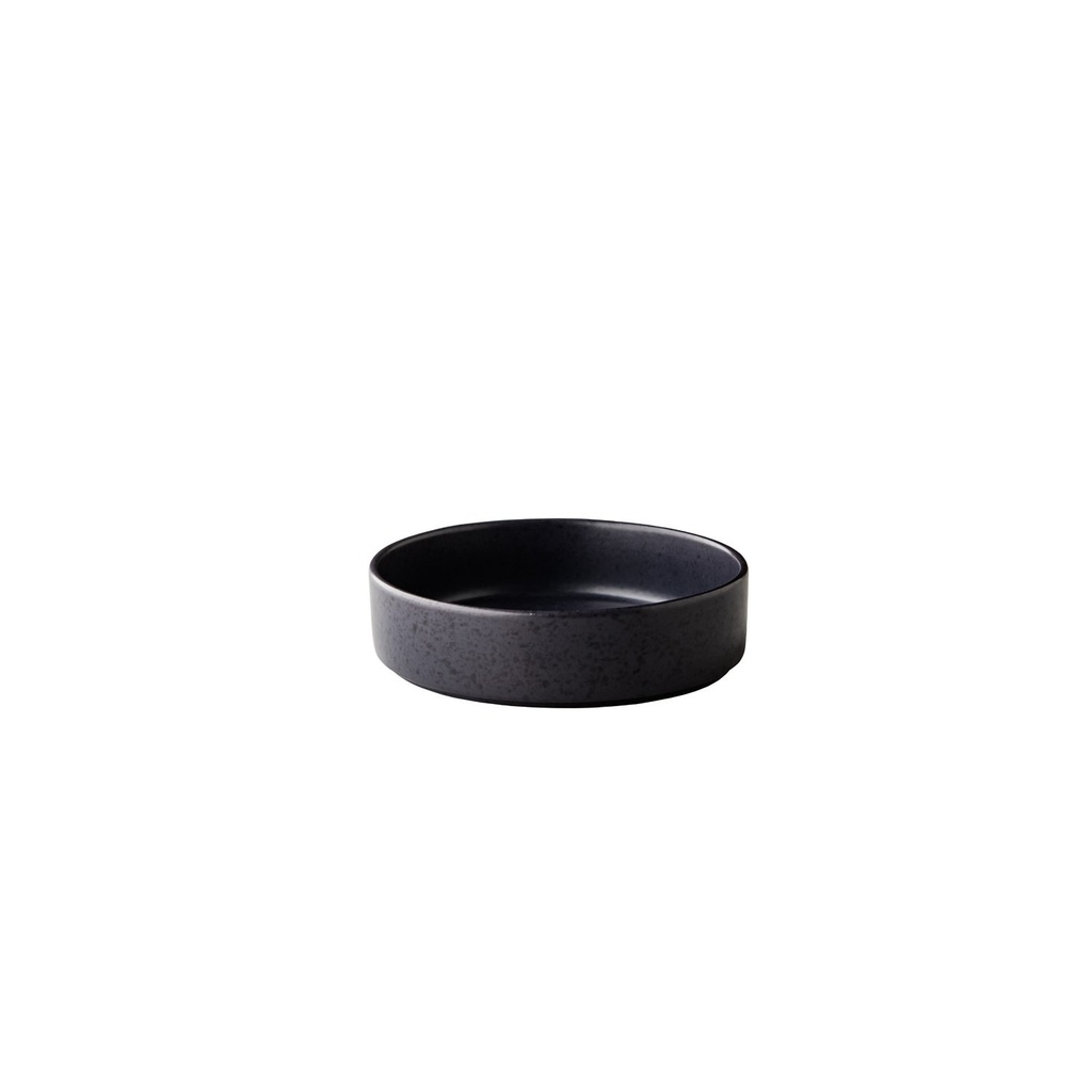 ShApes plate raised edge stackable black 18 x 5 cm (1 stuks)