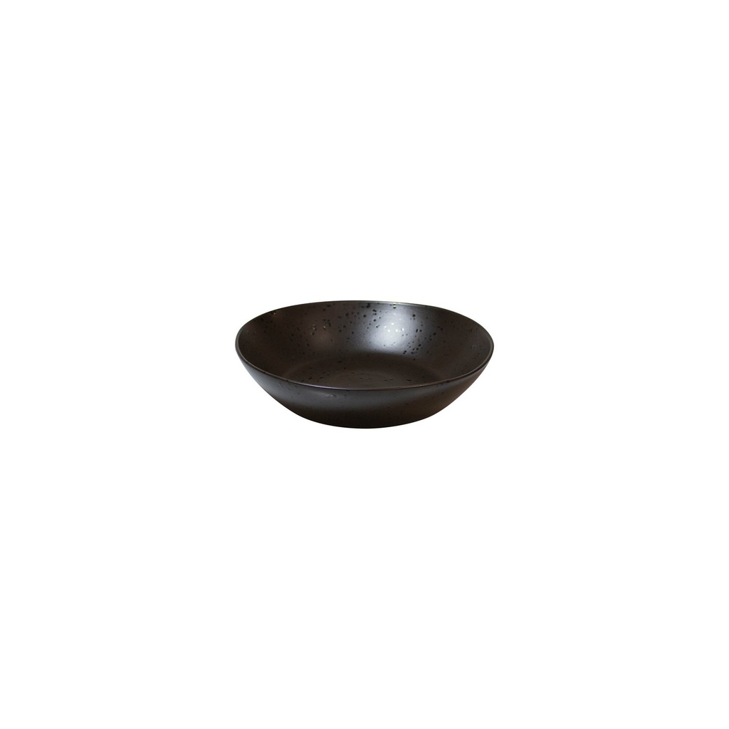 Q Authentic Black Speckle plate deep 22 cm (6 stuks)