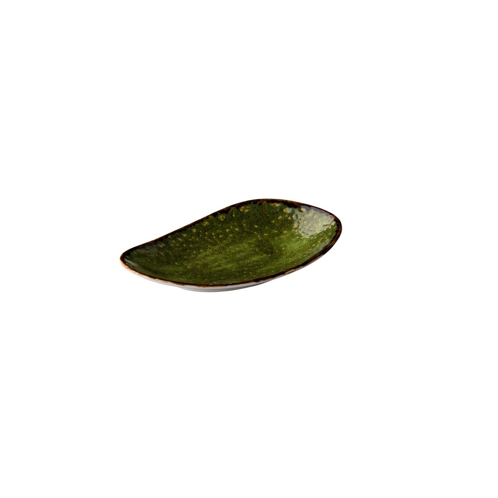Jersey rectangular plate green 20,5 cm (6 stuks)