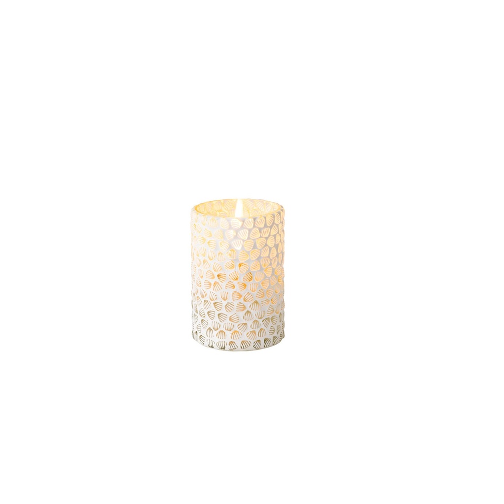 Candle Holder White 7,5 x 12 cm (4 stuks)
