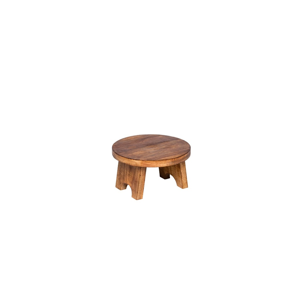 Buffet raiser mangowood Ø25x15 cm (2 stuks)