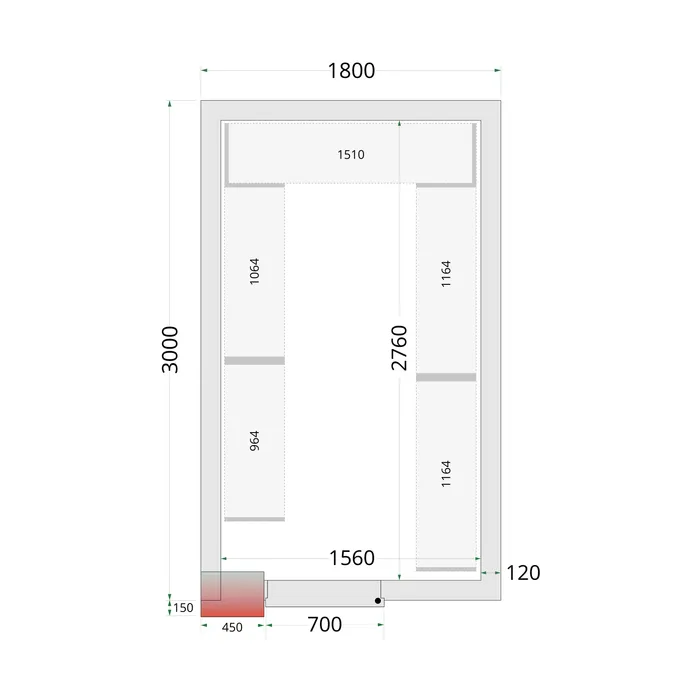 Tefcold - CRNF1830 Shelf Rack System Kit