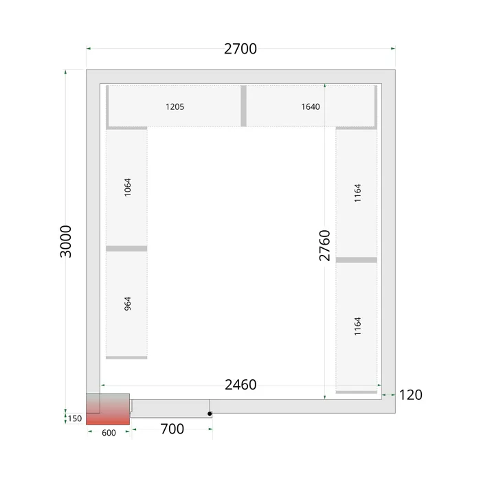 Tefcold - CRNF2730 Shelf Rack System Kit