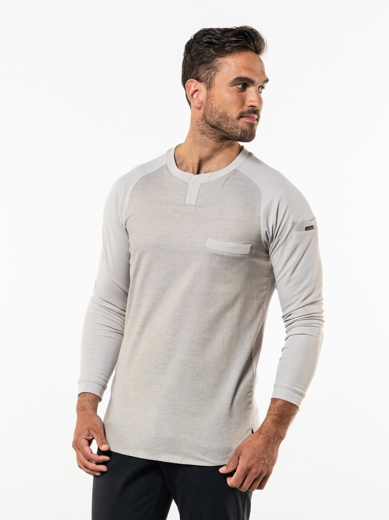 Chaud Devant - Koks-T-shirt Valente FX zand stretch lange mouw