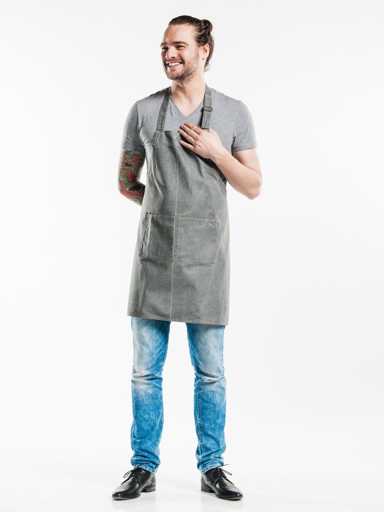 Chaud Devant - Halterschort Base grijs denim