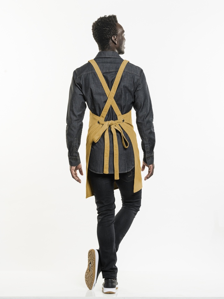 Chaud Devant - Halterschort Cross geel velvet