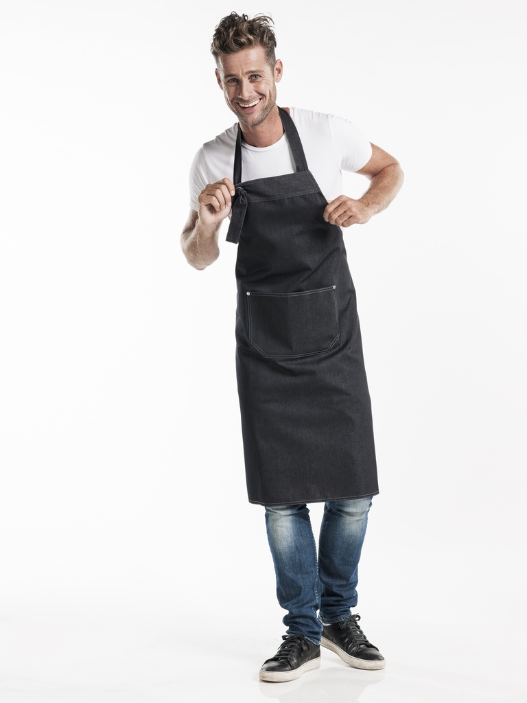 Chaud Devant - Halterschort zwart denim