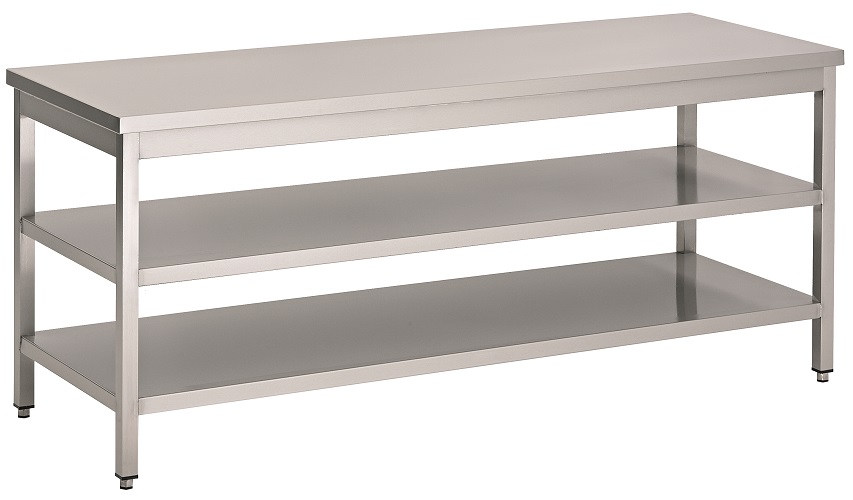 Combisteel - Werktafel 700 2 schappen 1400