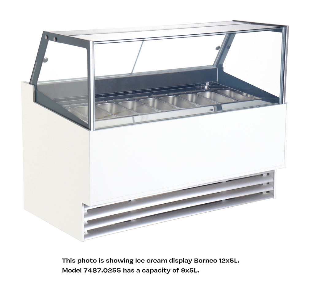 Combisteel - Schepijsvitrine Phuket 9x5 l