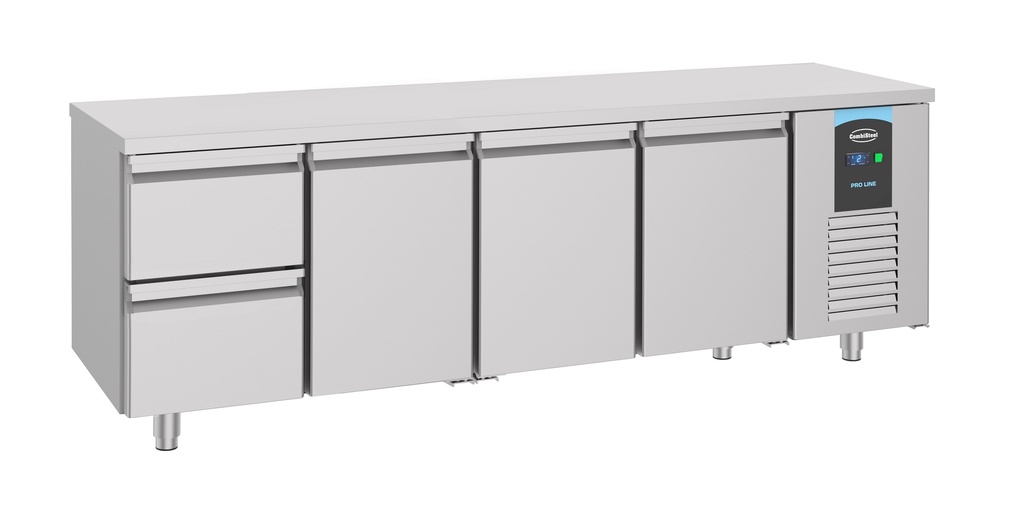 Combisteel - Koelwerkbank 700 3 deuren 2 laden Energy Line - 7489.5525