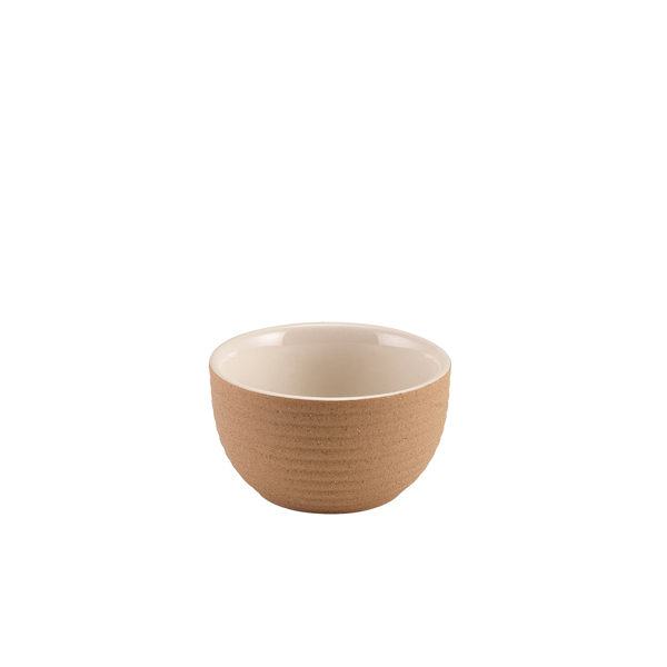 GenWare - Ramekin geribbeld Kava steengoed wit (9 cl, 12 stuks)