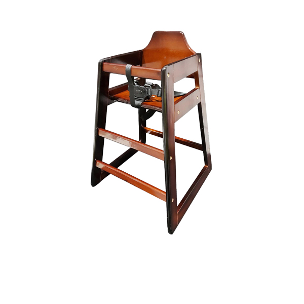 Kinderstoel hout donker