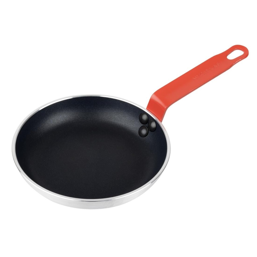 Hygiplas - Aluminium koekenpan Teflon Platinum Plus anti-aanbaklaag rood 20 cm