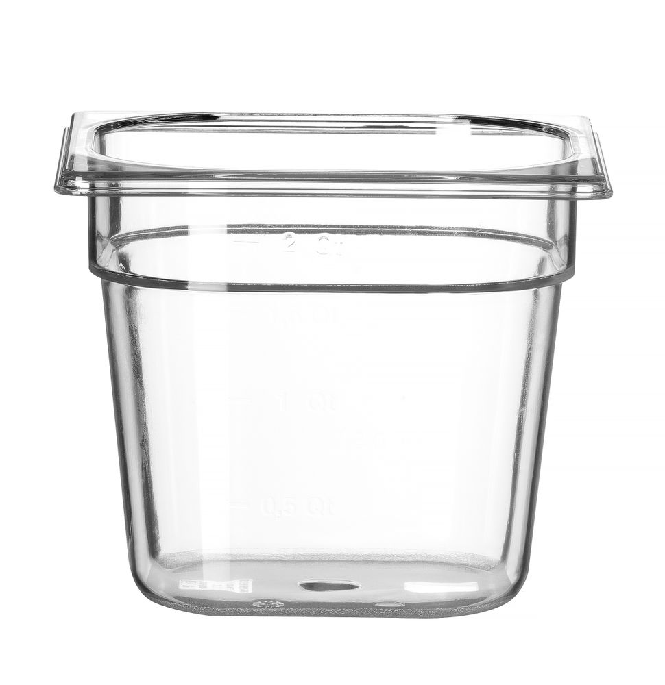 GN 1/6 container COOL, HENDI, COOL, GN 1/6, 2,3L, Transparant, 176x162x(H)150mm