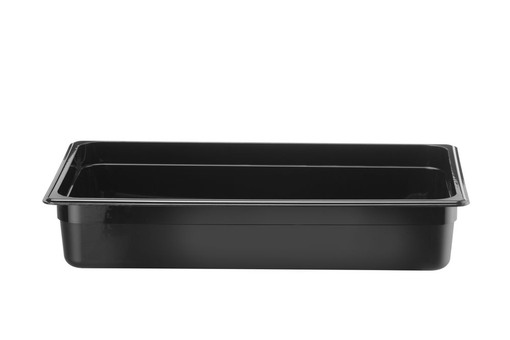 GN 1/1 container, HENDI, Kitchen Line, GN 1/1, 12L, Zwart, 530x325x(H)100mm