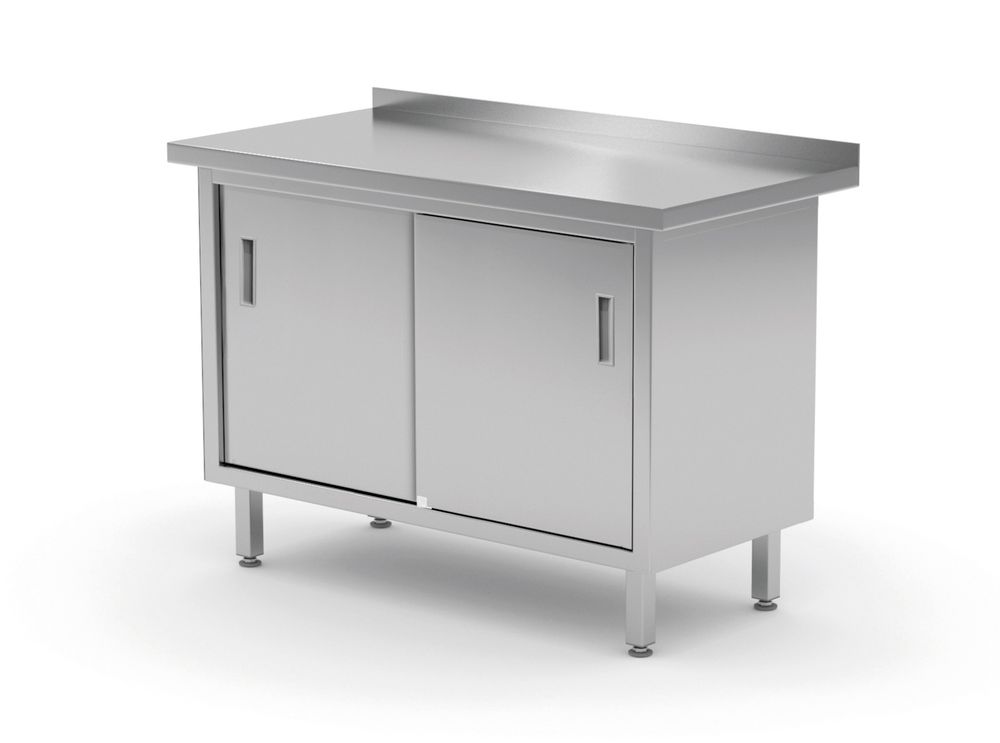 Hendi - Werkbank met schuifdeuren, geschroefd
