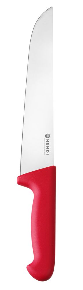Hendi - Slagersmes, 250 mm, HACCP rood