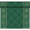 Duni - Tafelloper tête-à-tête Bio Dunicel Rhombus Green (0,4 x 24 m, 4 rollen)