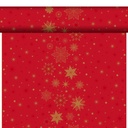 Duni - Tafelloper tête-à-tête Bio Dunicel Stargazing Red (0,4 x 24 m, 4 rollen)