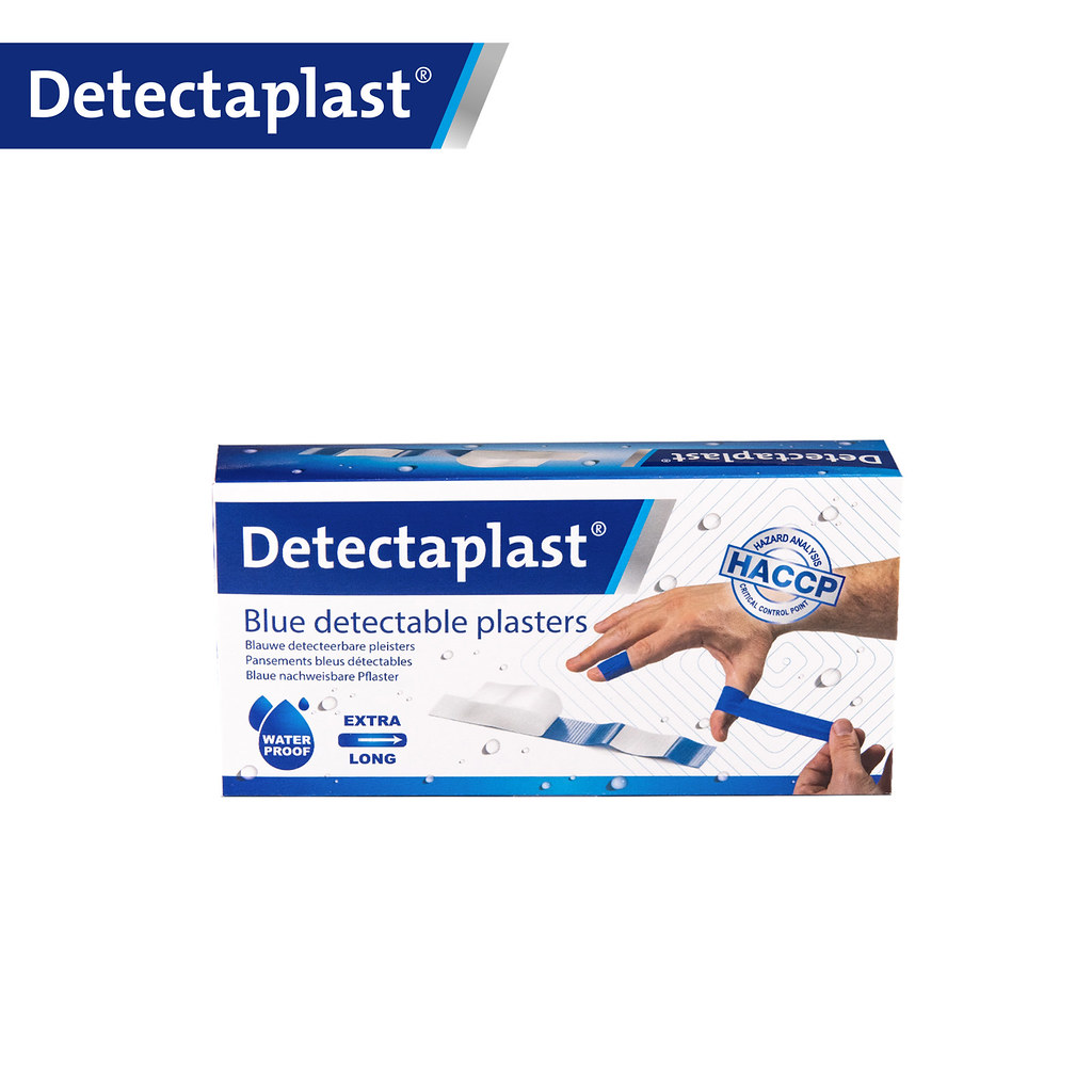 Detectaplast - Detecteerbare vingerpleister waterbestendig blauw (18x3 cm, 100 stuks)