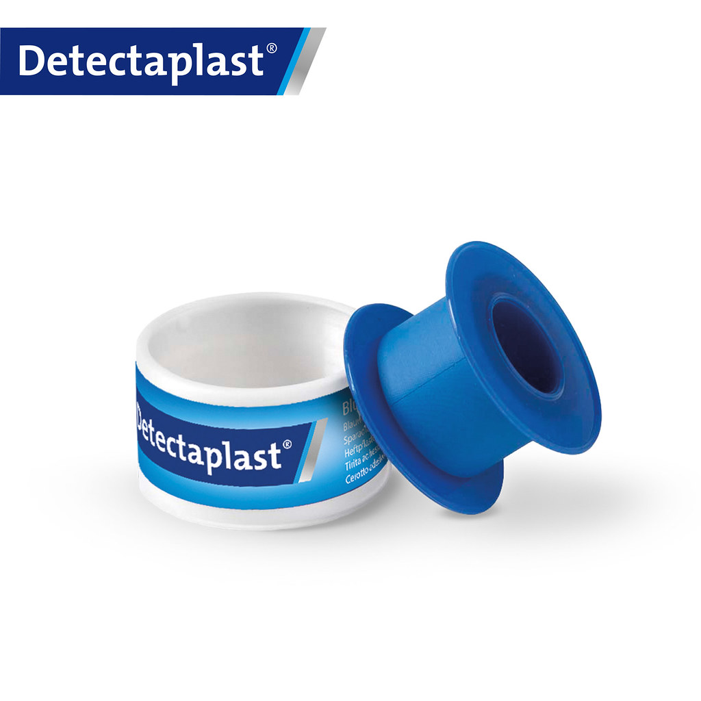 Detectaplast - Detecteerbare tape waterbestendig PE blauw (2,5 cm x 5 m)