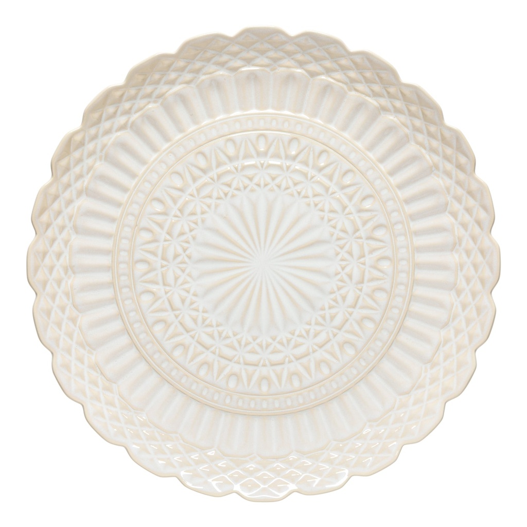 Costa Nova - Serveerschaal rond Cristal wit (39 cm, 1 stuk)