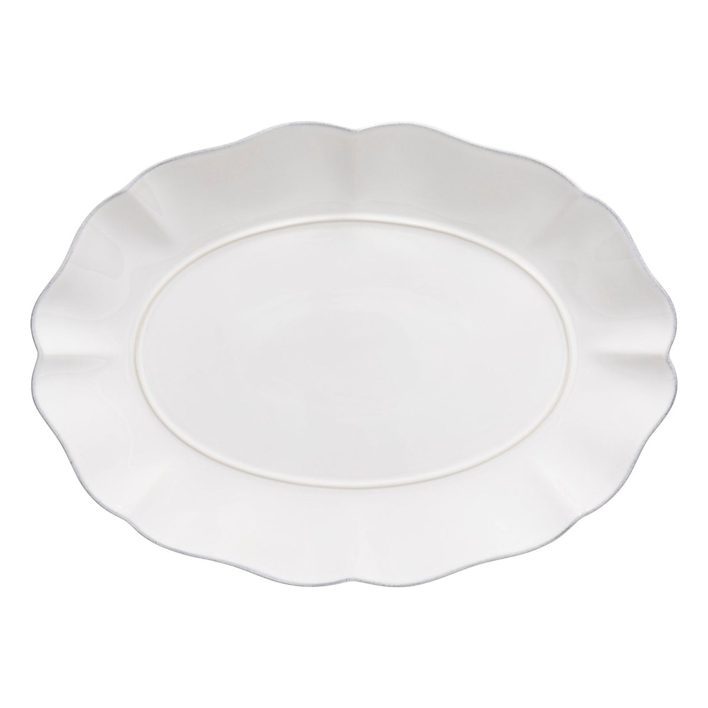 Costa Nova - Serveerschaal ovaal Rosa wit (40 cm, 1 stuk)