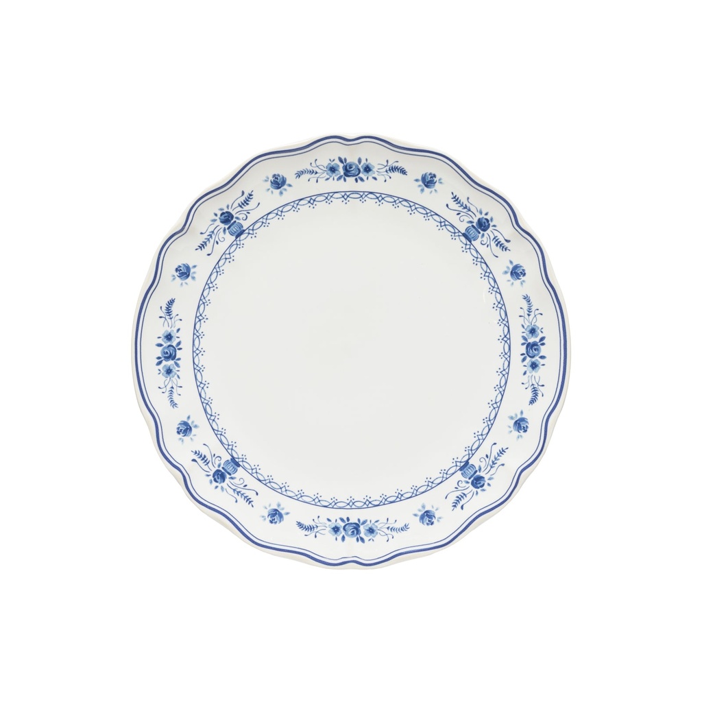 Costa Nova - Bord plat Vila white-blue (27 cm, 6 stuks)