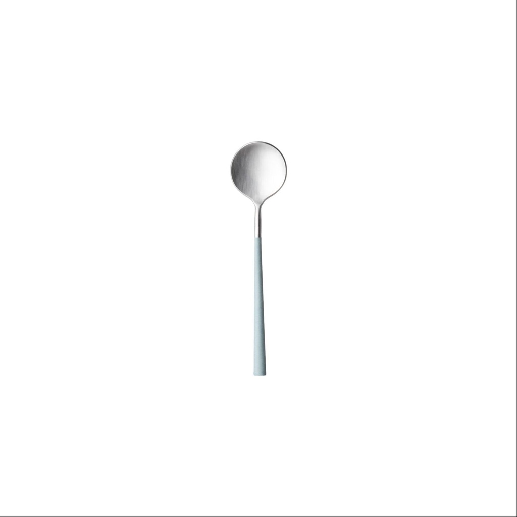 Costa Nova - Dessertlepel Mito brushed - mint (16,6 cm, 6,0 mm 18/10, 12 stuks)