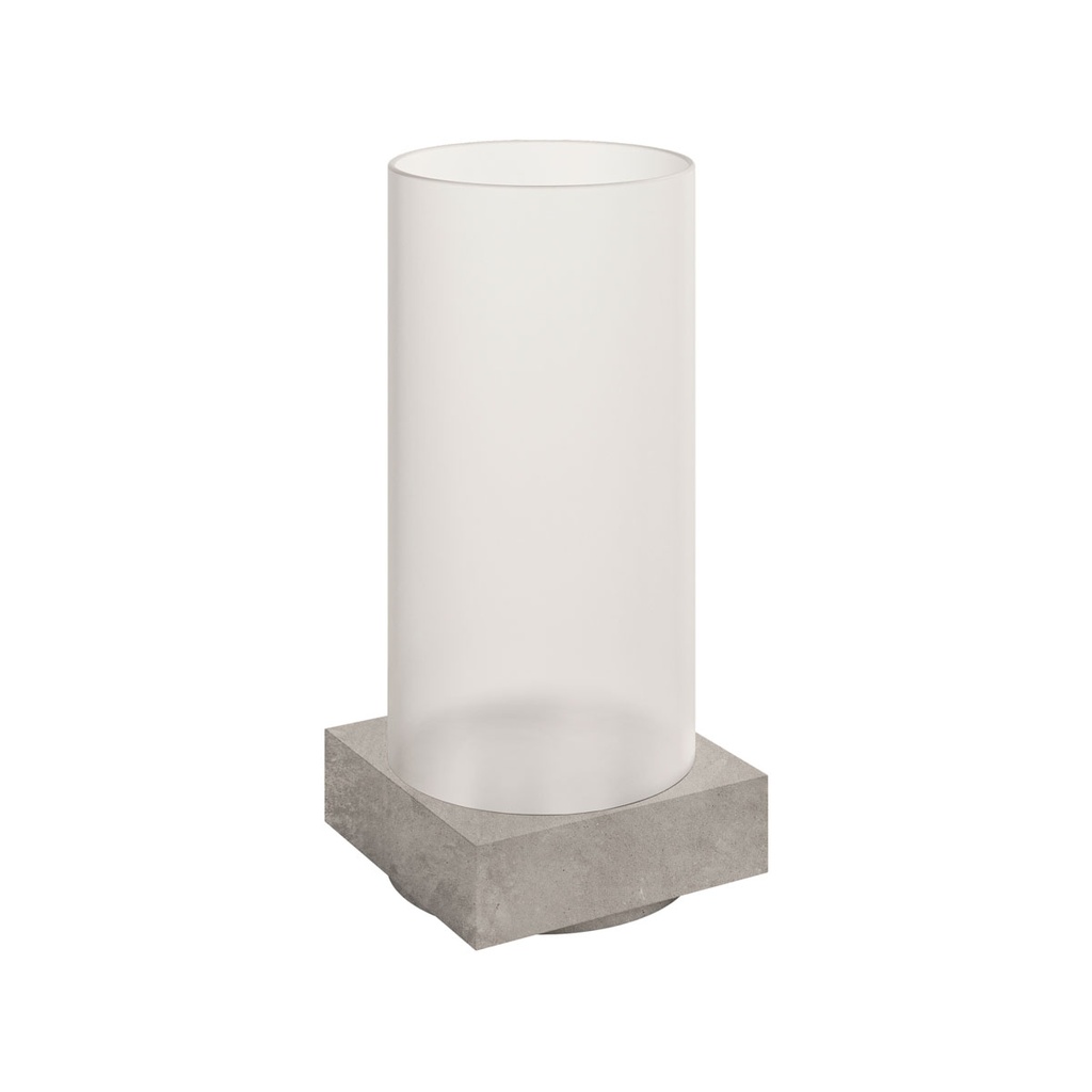 Duni - Lichtkap Column glas grijs (25 x 11,5 cm, 6 stuks)