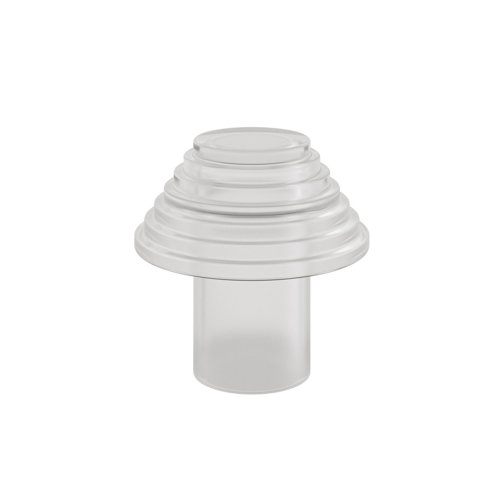 Duni - Lichtkap Ridge glas mat (13,8 x 11,8 cm, 6 stuks)