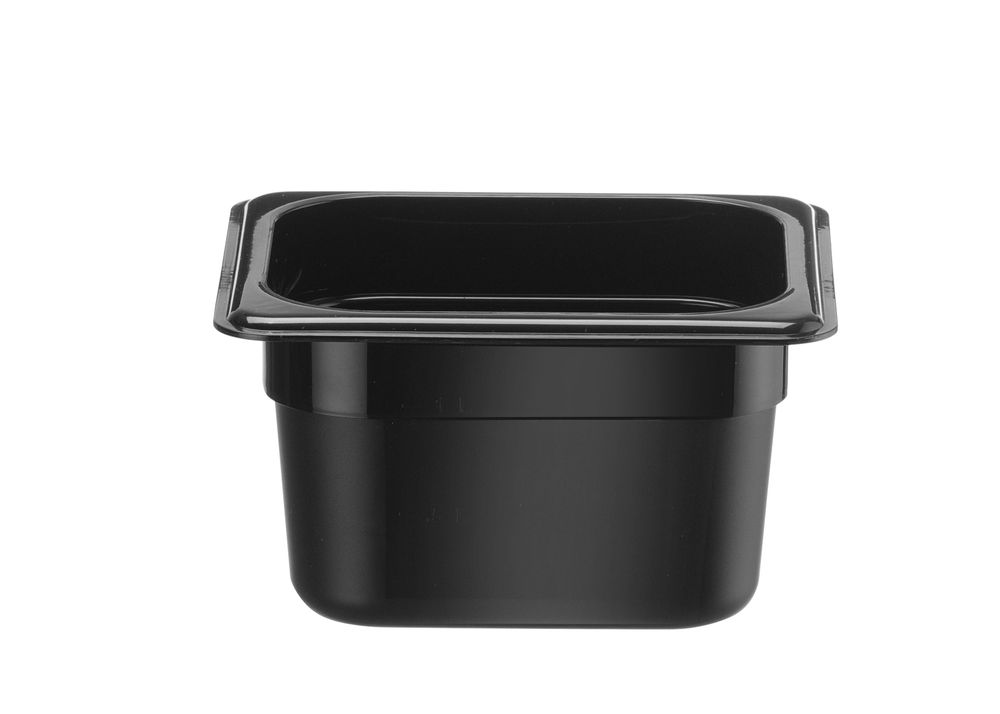 Hendi - GN 1/6 container Kitchen Line zwart (2,2 l)